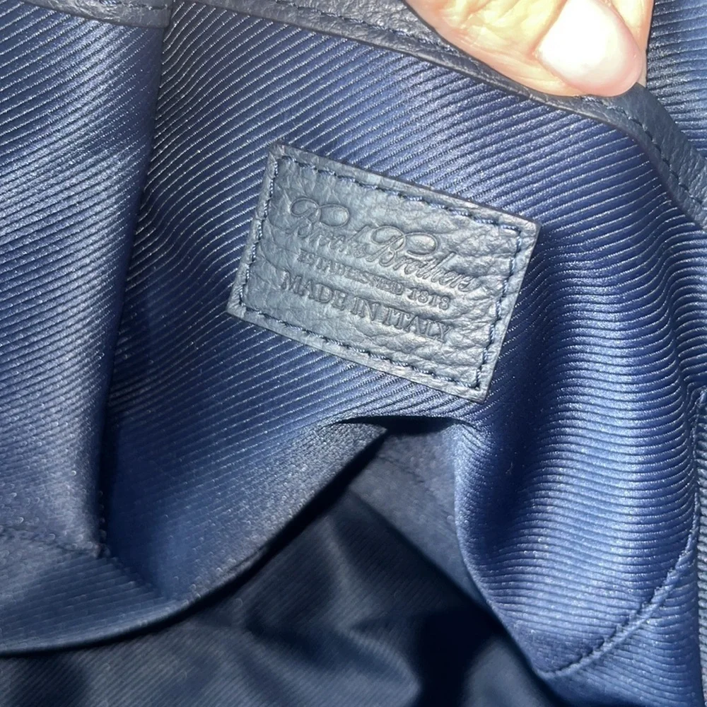 Brooks Brothers Pebbled Leather Attaché